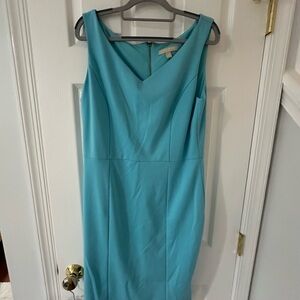 Light blue knee length dress